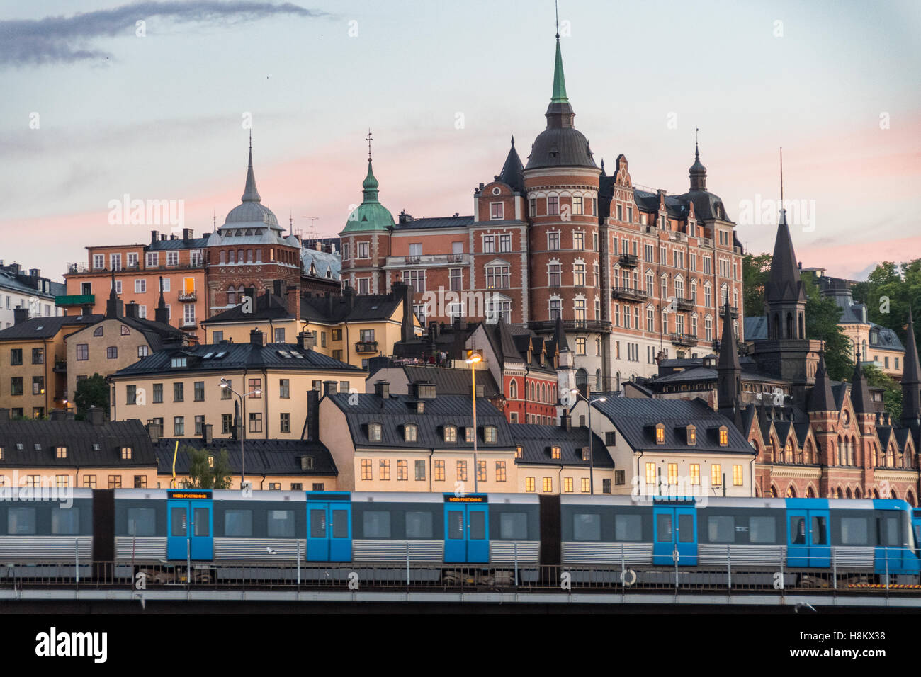 Stockholm, Schweden - Gamla Stan, der Altstadt genannt ist eines der größten und am besten erhaltenen mittelalterlichen Stadt-Zentren in Stockfoto