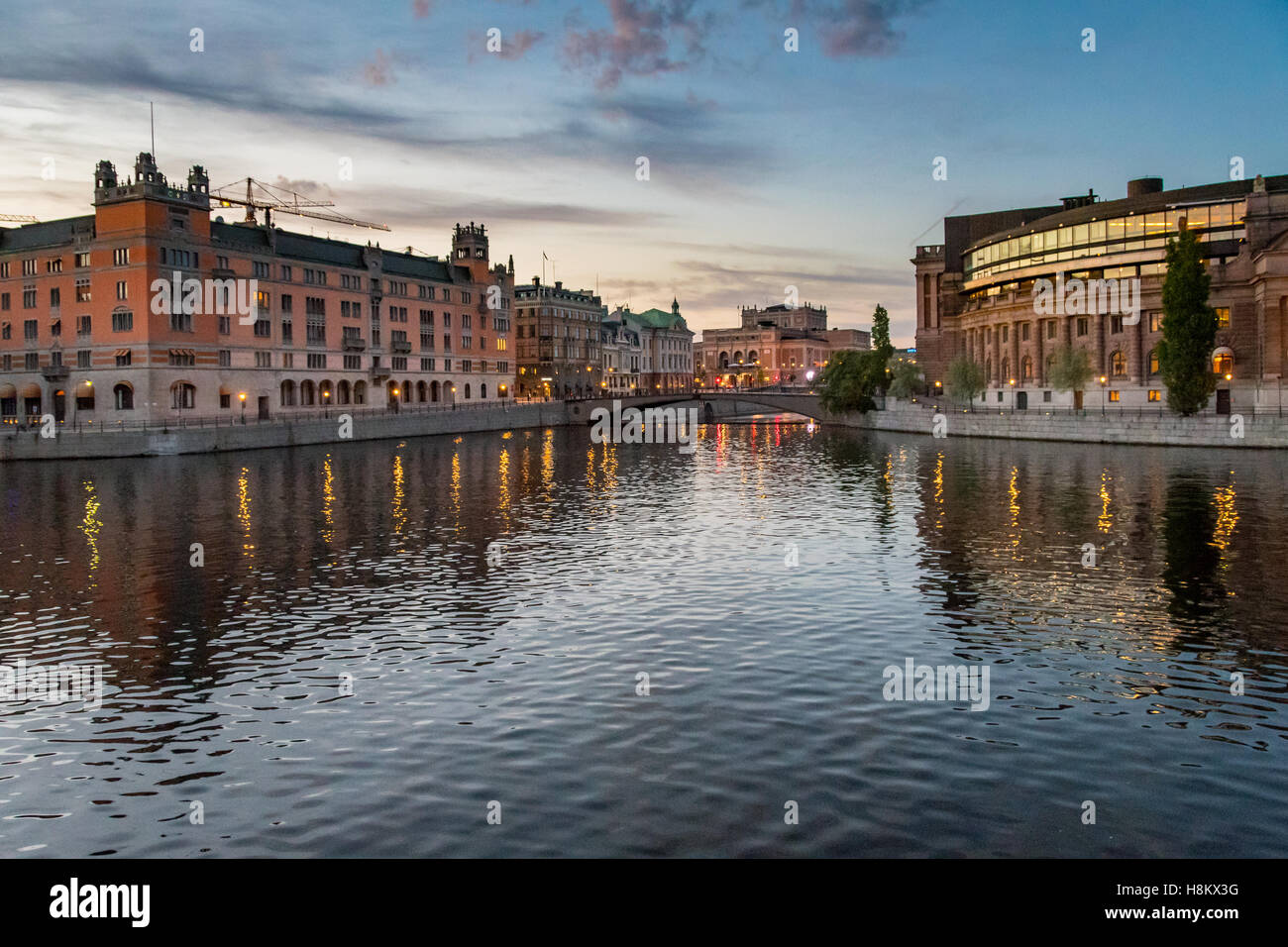 Stockholm, Schweden - Gamla Stan, der Altstadt genannt ist eines der größten und am besten erhaltenen mittelalterlichen Stadt-Zentren in Stockfoto