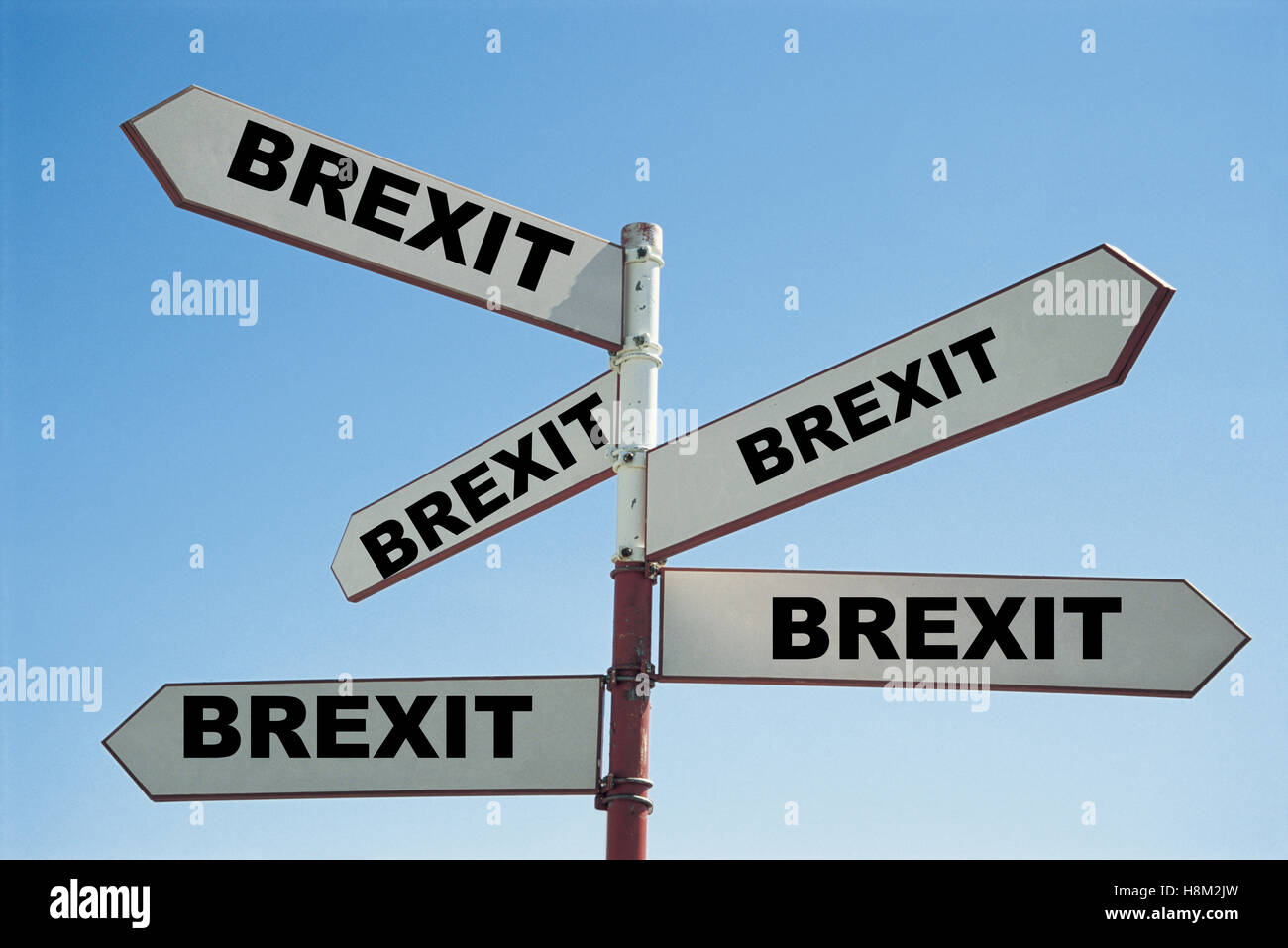 BREXIT-WEGWEISER Stockfoto