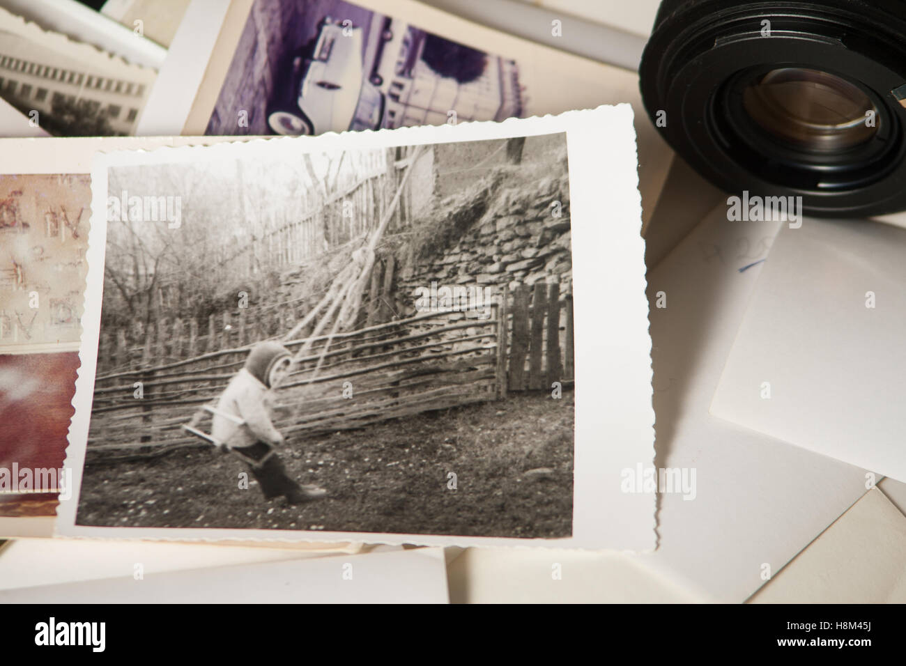 Alte Fotografie Erinnerungen Stockfoto