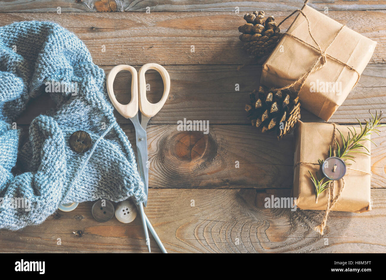 Bild des Handwerks liefert für Weihnachtsgeschenke, mit