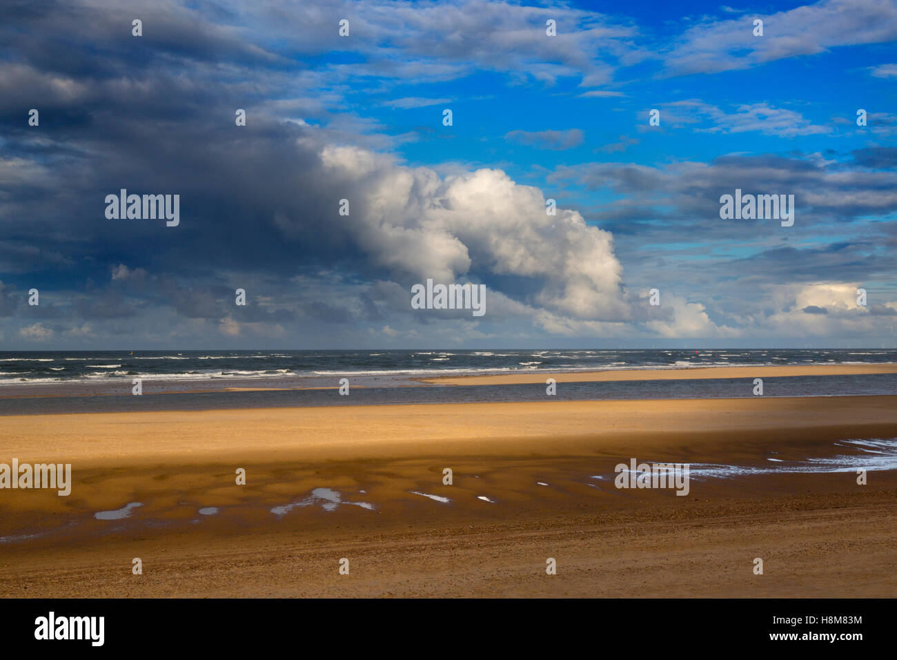 Holkham Bay und Strand National Nature Reserve North Norfolk England Stockfoto