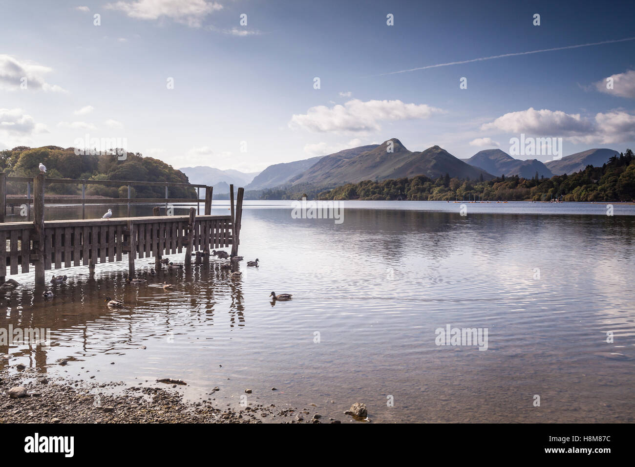 Derwentwater im Lake District National Park, UK. Stockfoto