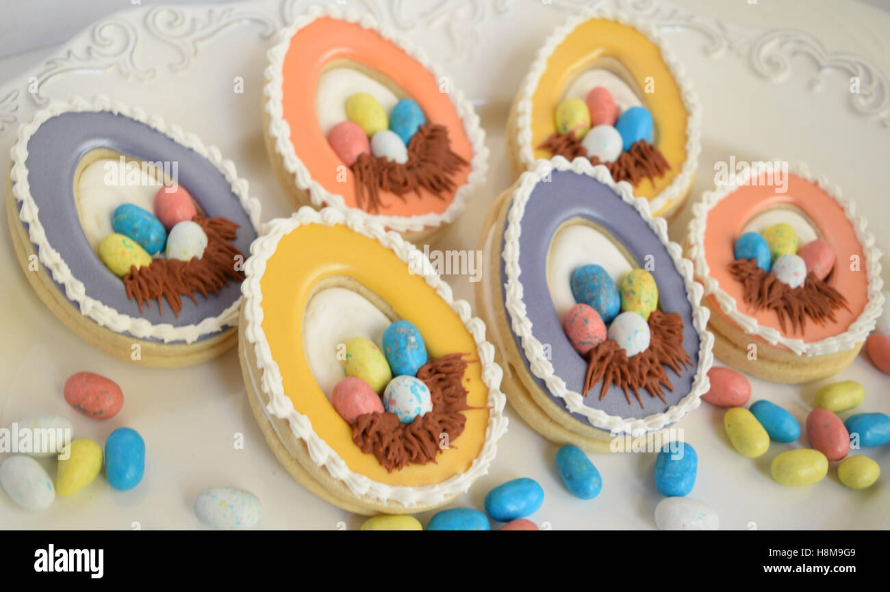 Unter dem Motto Gourmet Osterkekse Stockfoto