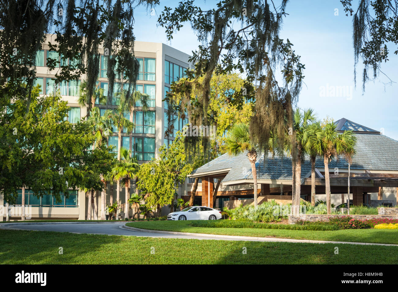 Sawgrass Marriott Golf Resort & Spa in Ponte Vedra Beach, Florida, am TPC Sawgrass, Heimat von The Players Championship. (USA) Stockfoto