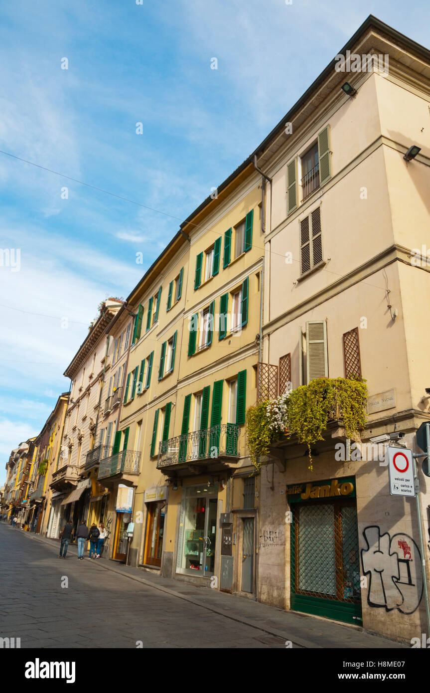 Corso Strada Nuova, Centro Storico, Pavia, Lombardei, Italien Stockfoto