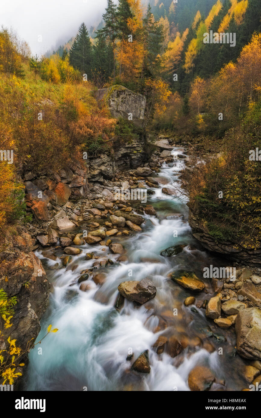 Cascate Di Riva, Taufers Stockfoto