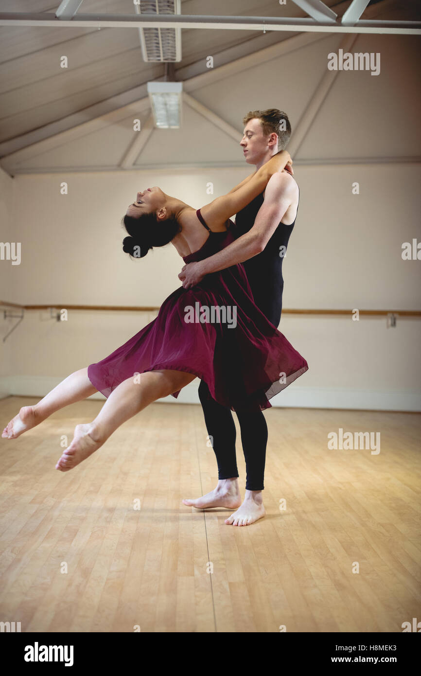 Ballett-Partner üben Ballett-Tanz Stockfoto