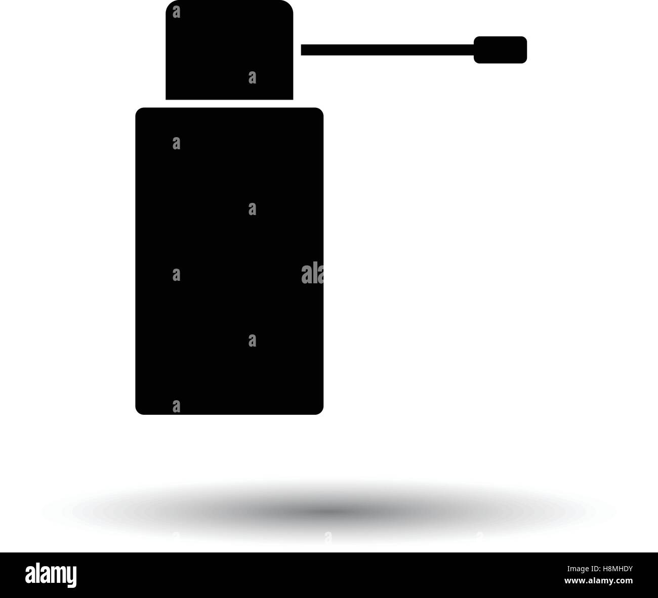 Inhalator-Symbol. Weißen Hintergrund mit Schatten Design. Vektor-Illustration. Stock Vektor