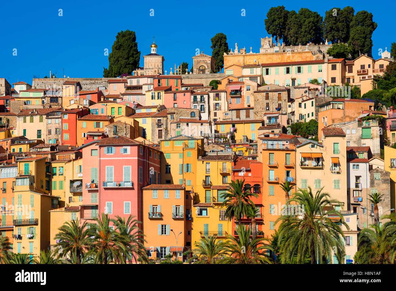 Menton Südfrankreich Stockfoto