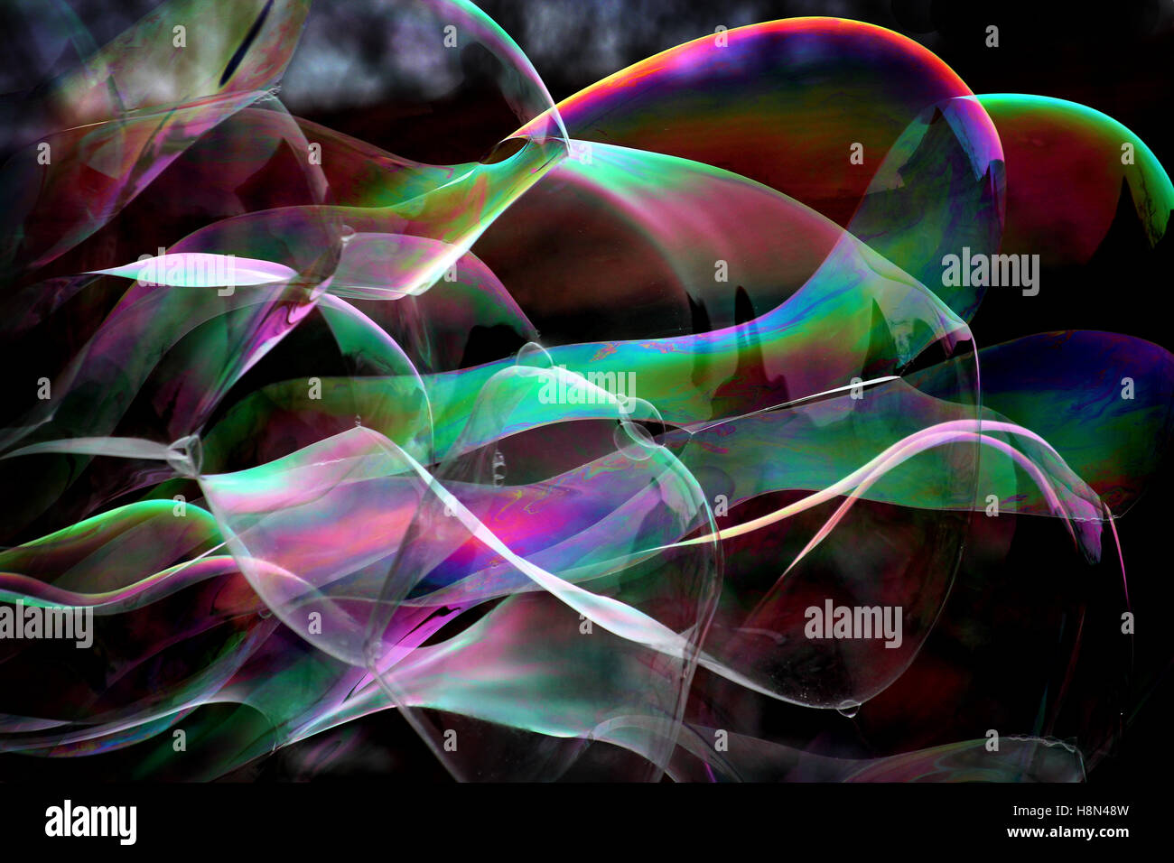 Luftblasen-abstrakt Stockfoto