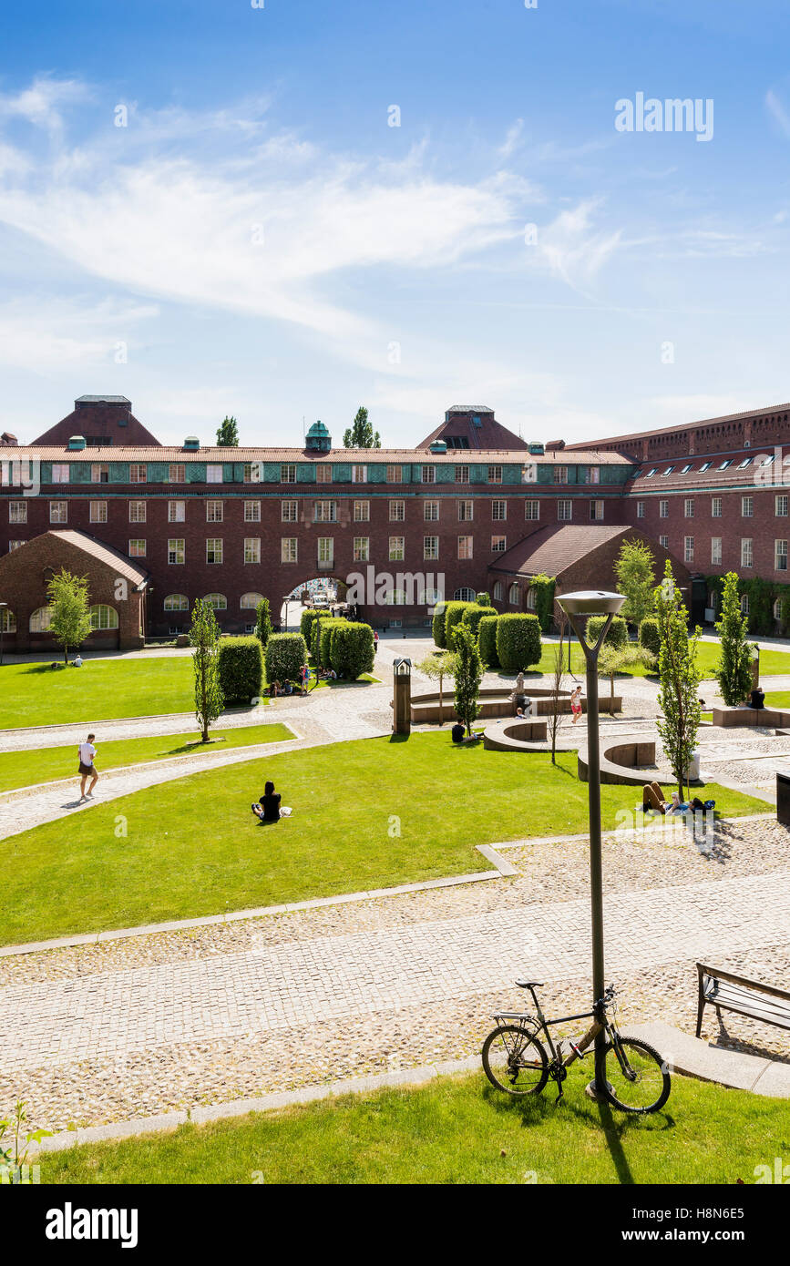 Royal Institute of Technology Park, Schweden, Stockholm Stockfoto