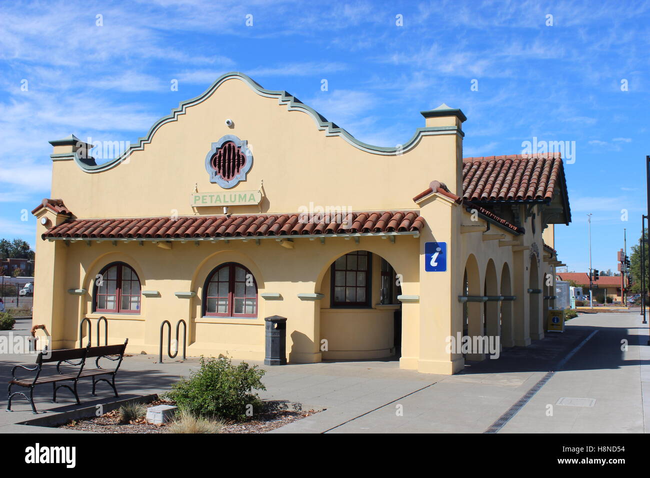 Petaluma Depot, Petaluma, Kalifornien Stockfoto