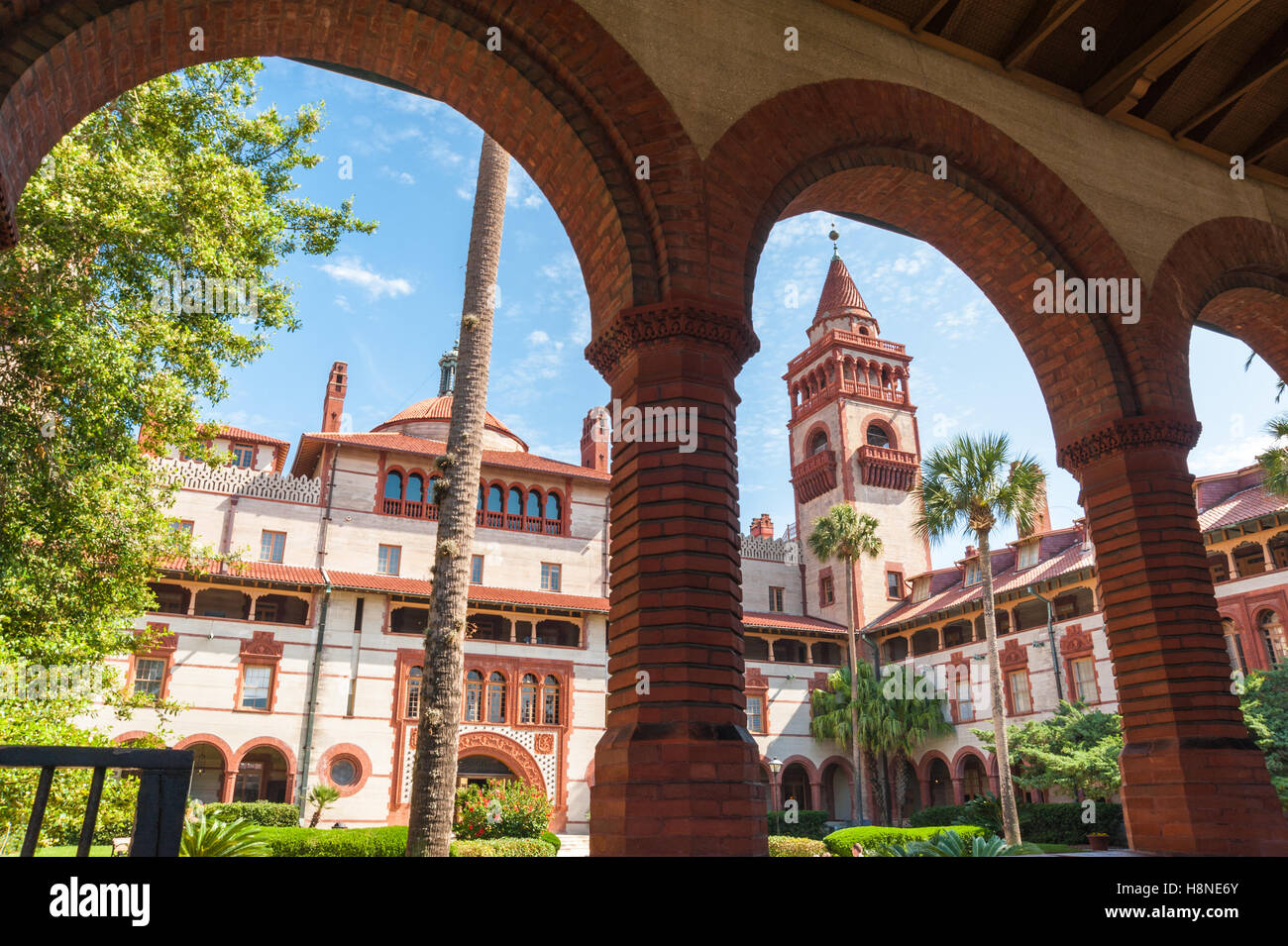 Flagler College in historische St. Augustine, Florida, USA. Stockfoto
