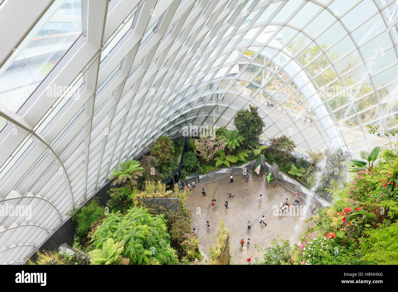Wolke Gartengewächshaus in Singapur Stockfoto