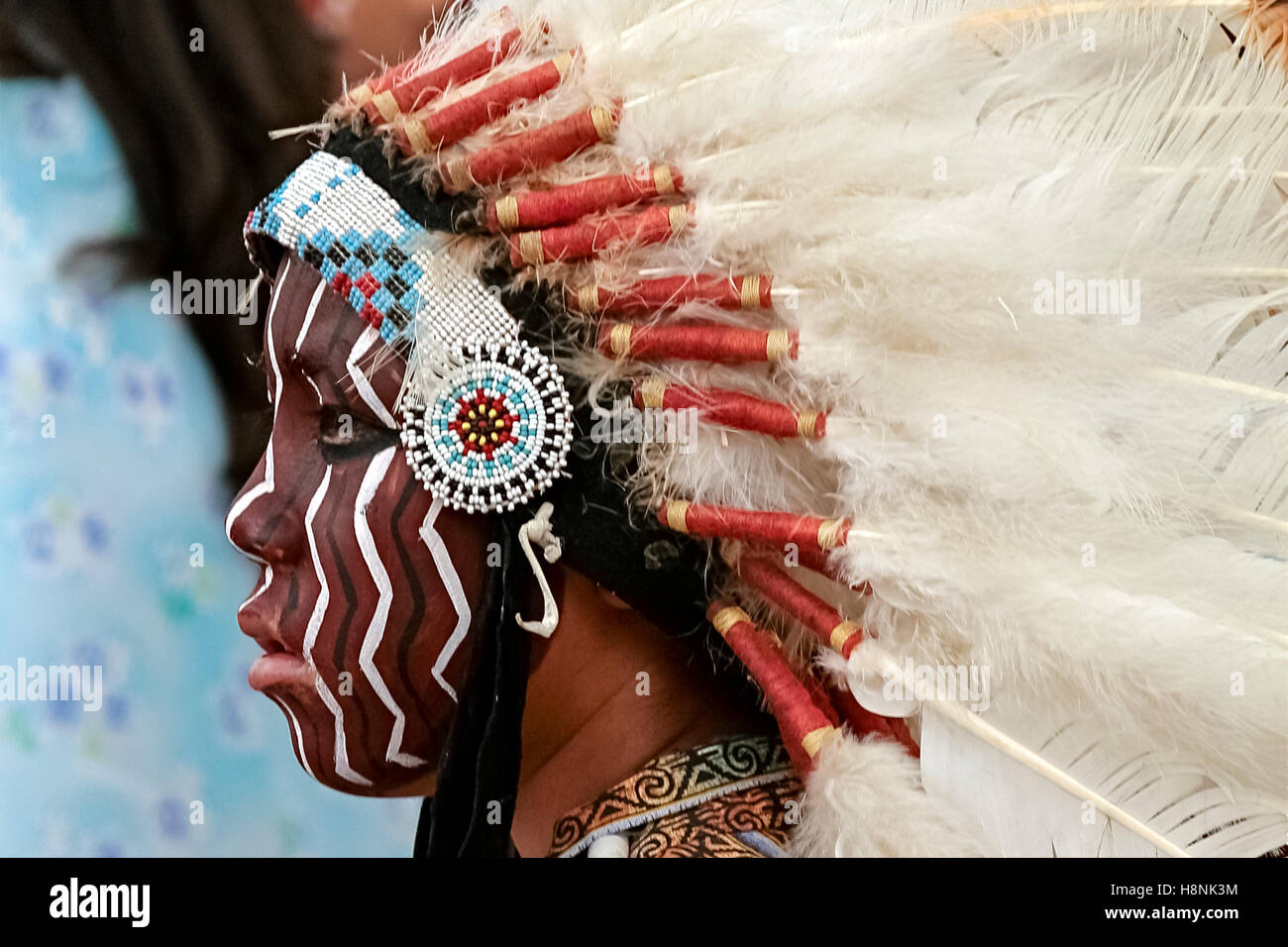 Ohkay Owingeh Pueblo in New Mexico Stockfoto