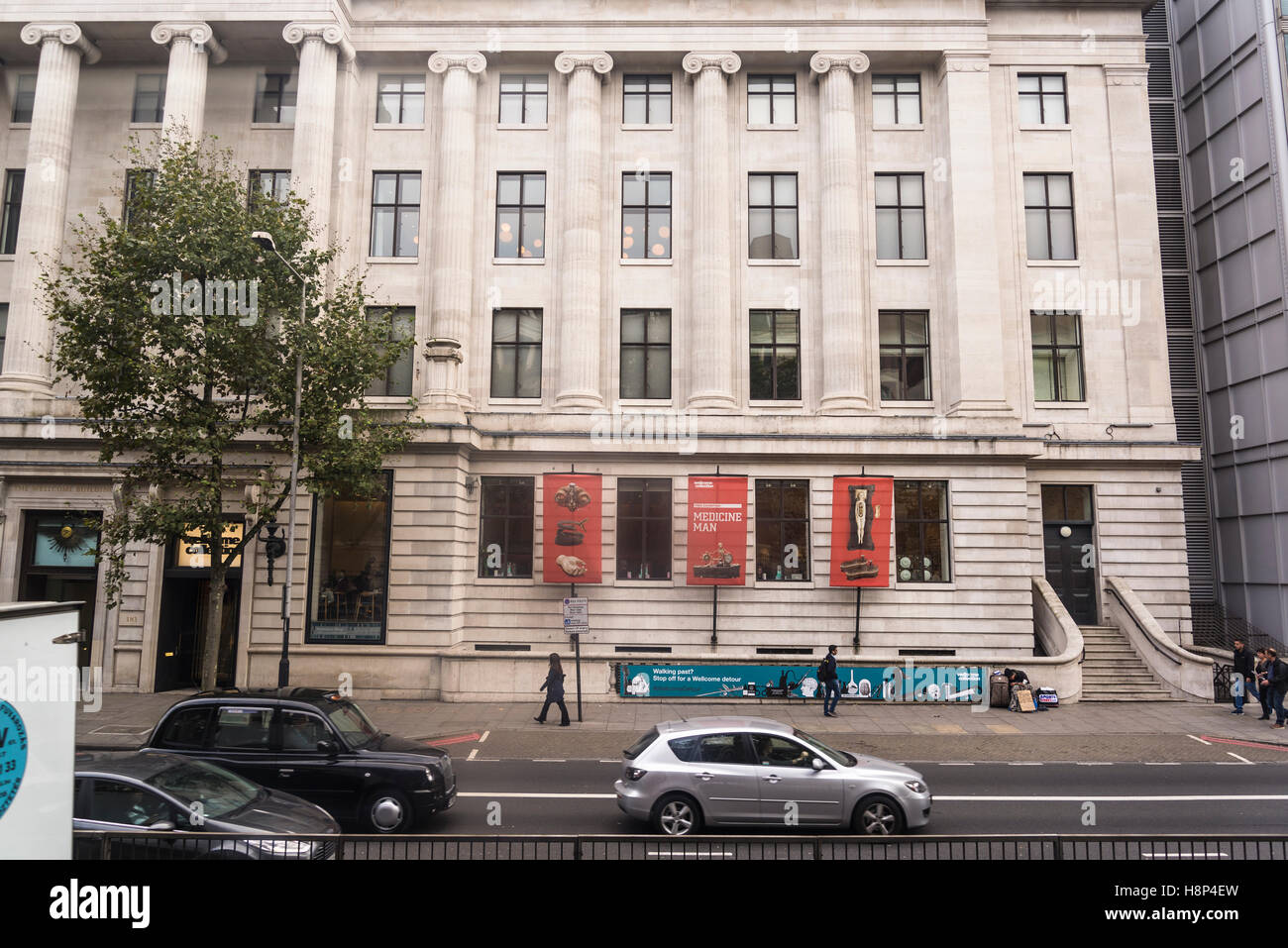 Wellcome Collection Ausstellungsfläche auf Marylebone Road London, UK Stockfoto