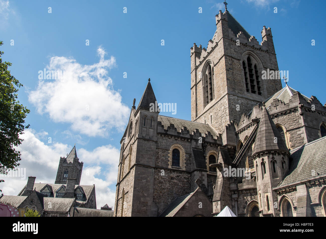 Dublin, Irland - Christ Kirche-Kathedrale, die Kathedrale von der United Diözese Dublin und Glendalough und die Kathedrale von th Stockfoto
