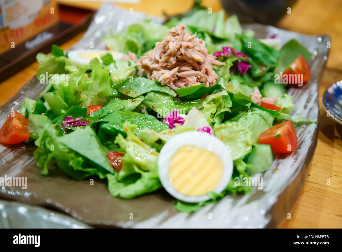 Thunfisch-Salat-Japan-Stil Stockfoto
