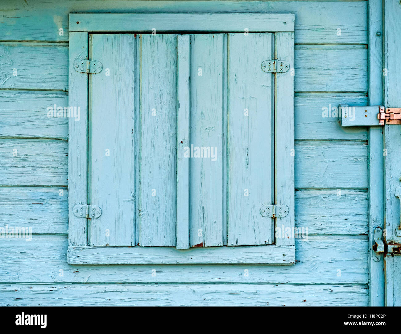 Handgemachte kleine Haus Fenster Stockfoto