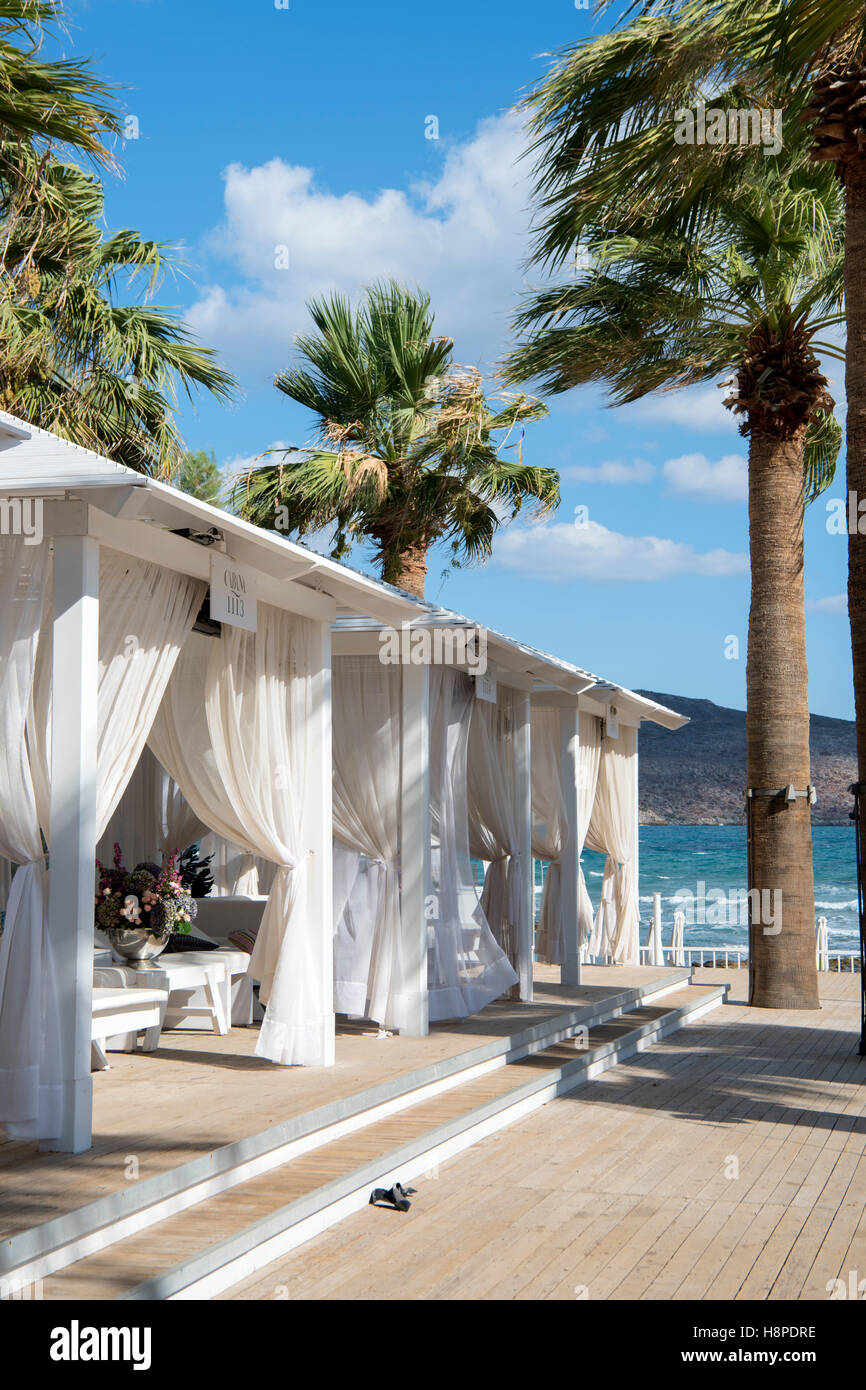 Griechenland, Kreta, Agia Marina Westlich von Chania, Cabana Mare Beach Resort Stockfoto