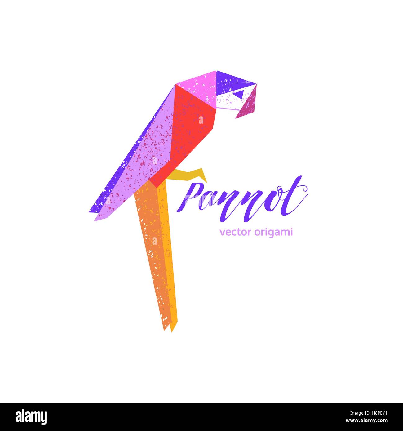 Tropischer Vogel Zeichen Stock Vektor