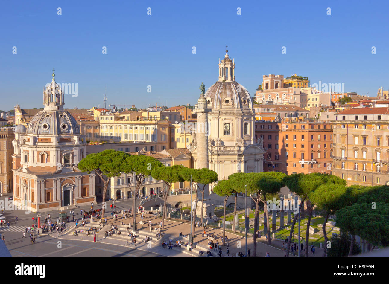 Rom-alte und neue Reisen und Tourismus. Stockfoto