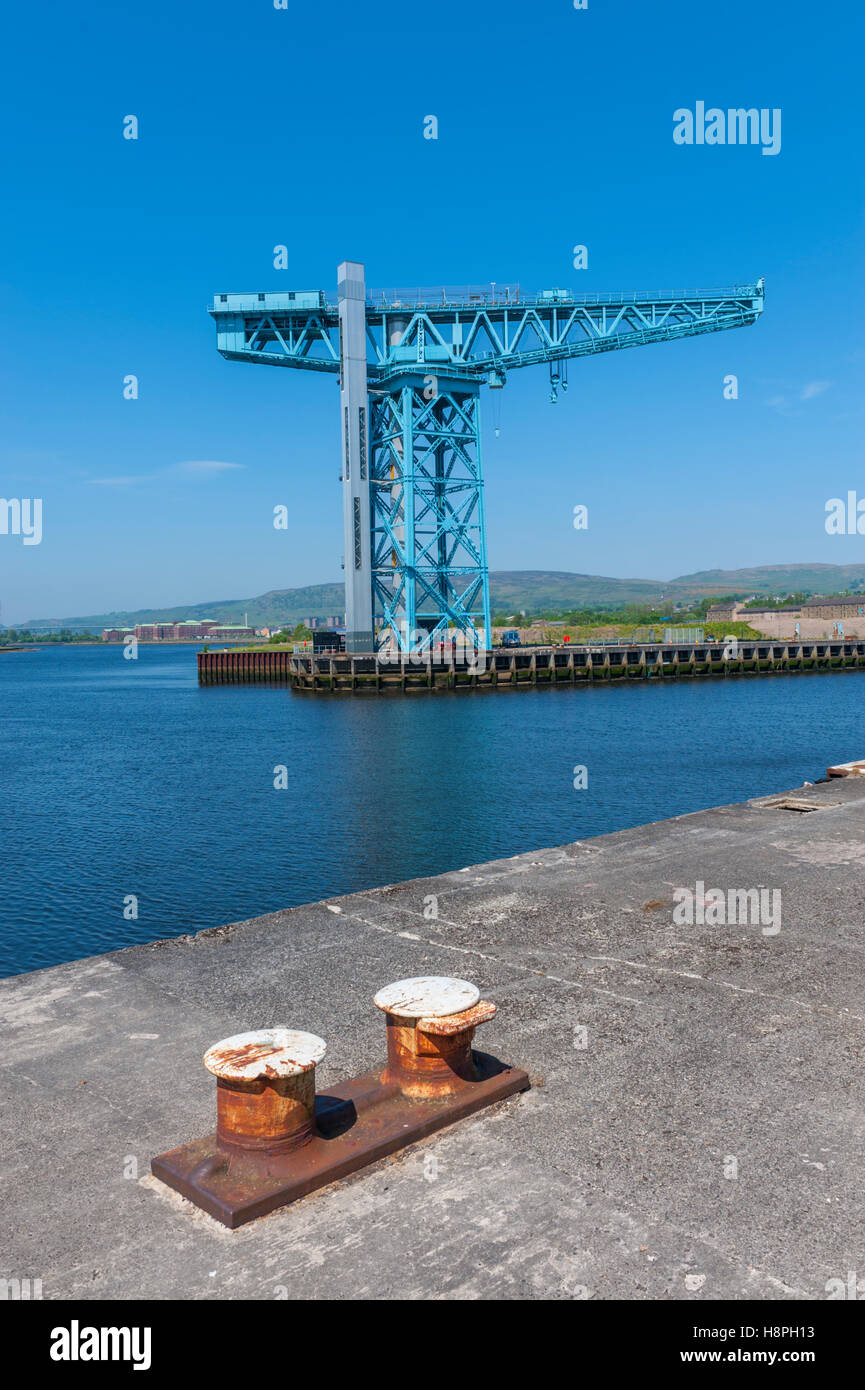 Der Titan-Kran bei Clydebank auf dem Gelände der alten Schiffsbauer John Braun Stockfoto