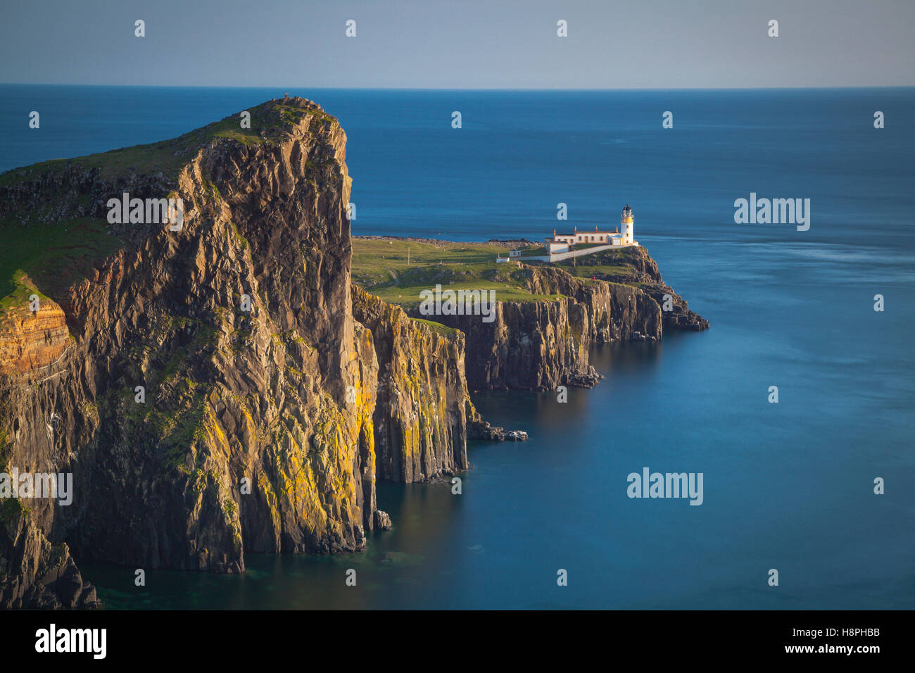 Landschaftlich Point Lighthouse, Isle Of Skye, Schottland Stockfoto