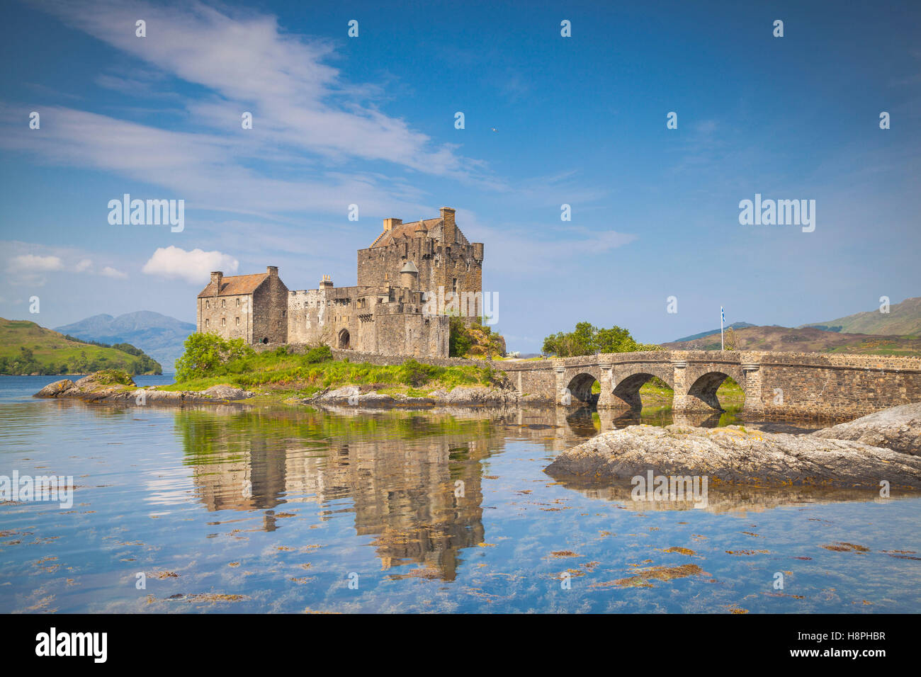 Eilean Donan Castle, Loch Duich, Highlands, Schottland Stockfoto