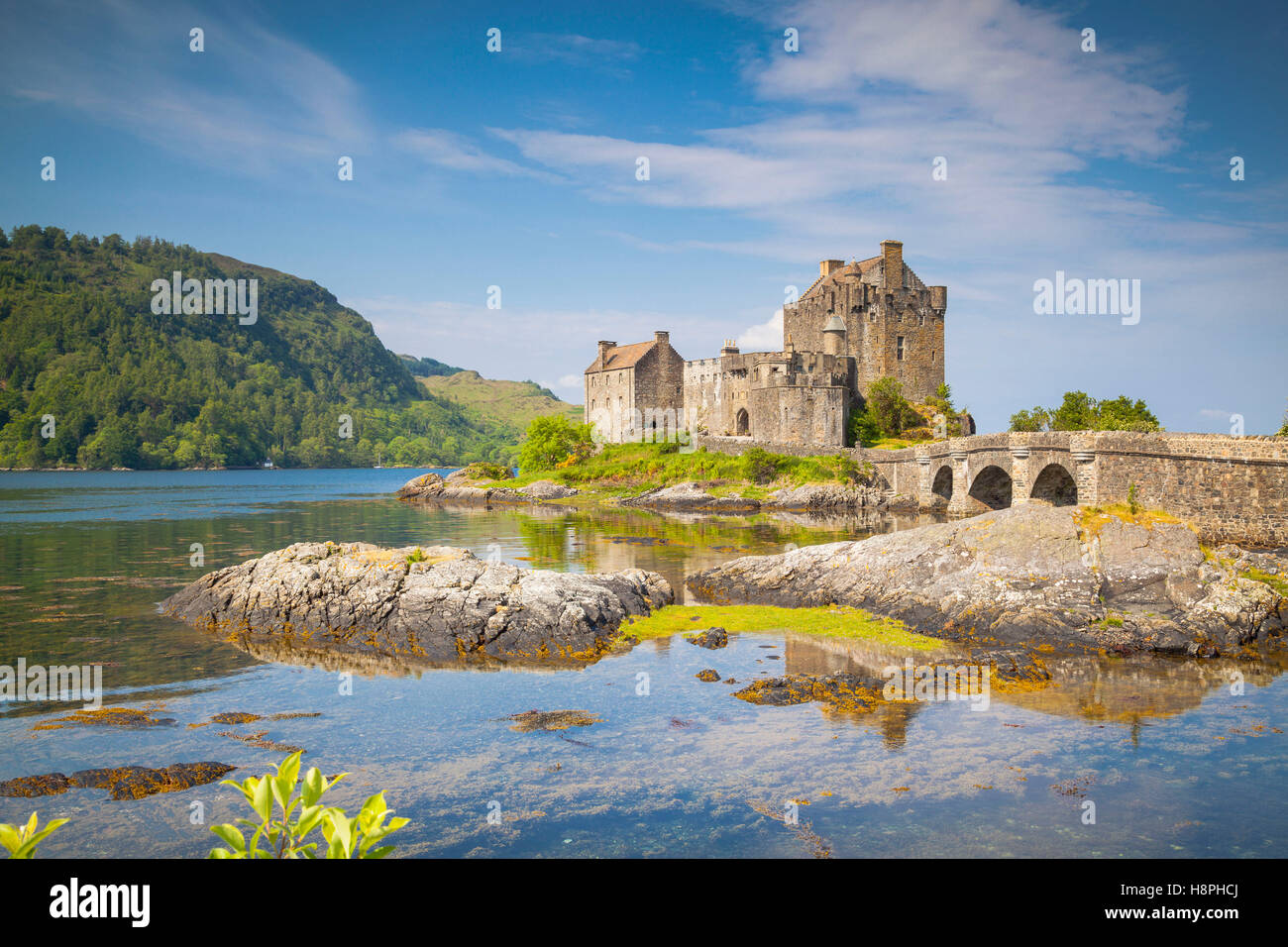 Eilean Donan Castle, Loch Duich, Highlands, Schottland Stockfoto