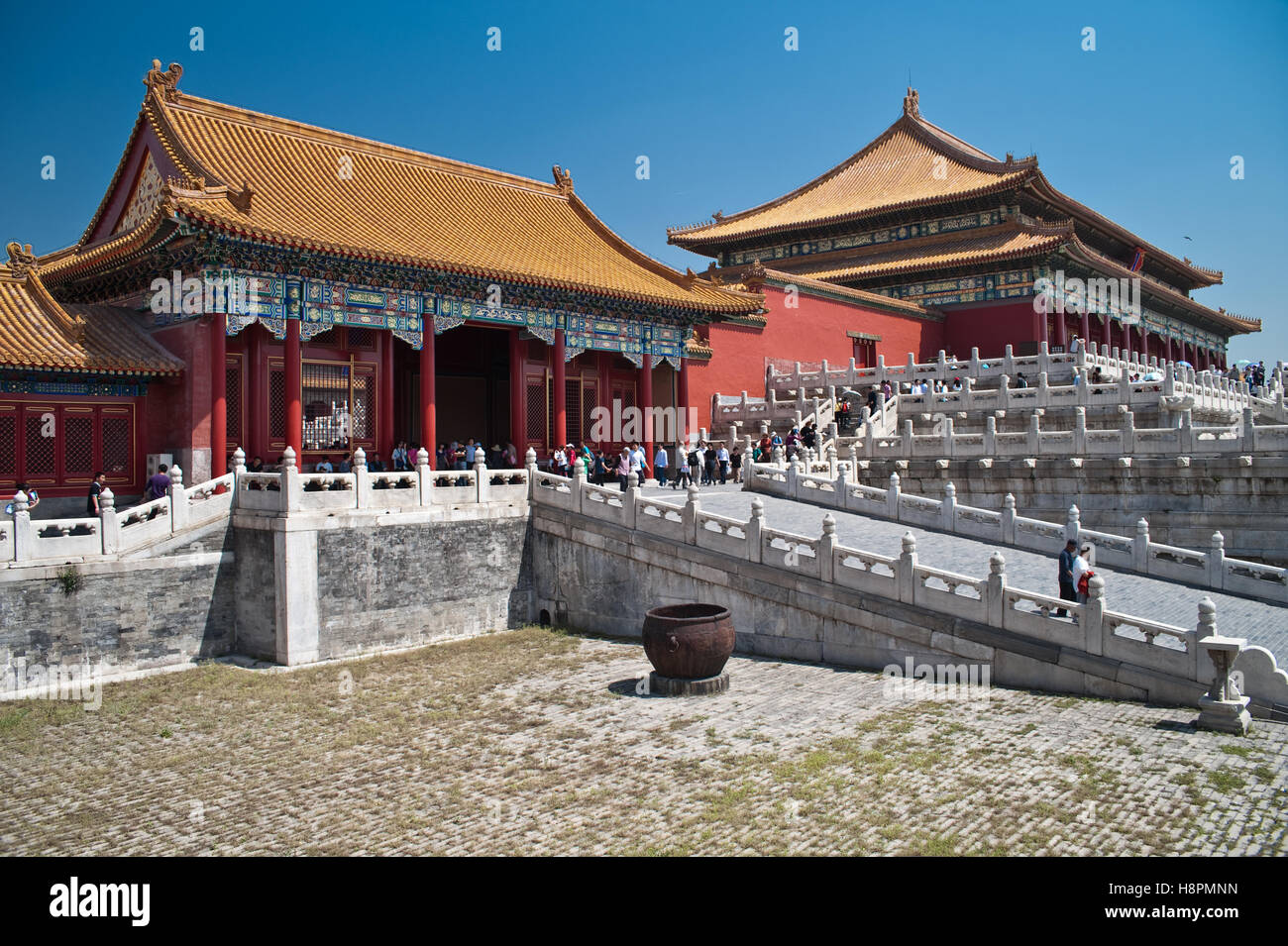 Tor der höchsten Harmonie in der verbotenen Stadt, Peking, China, Asien Stockfoto