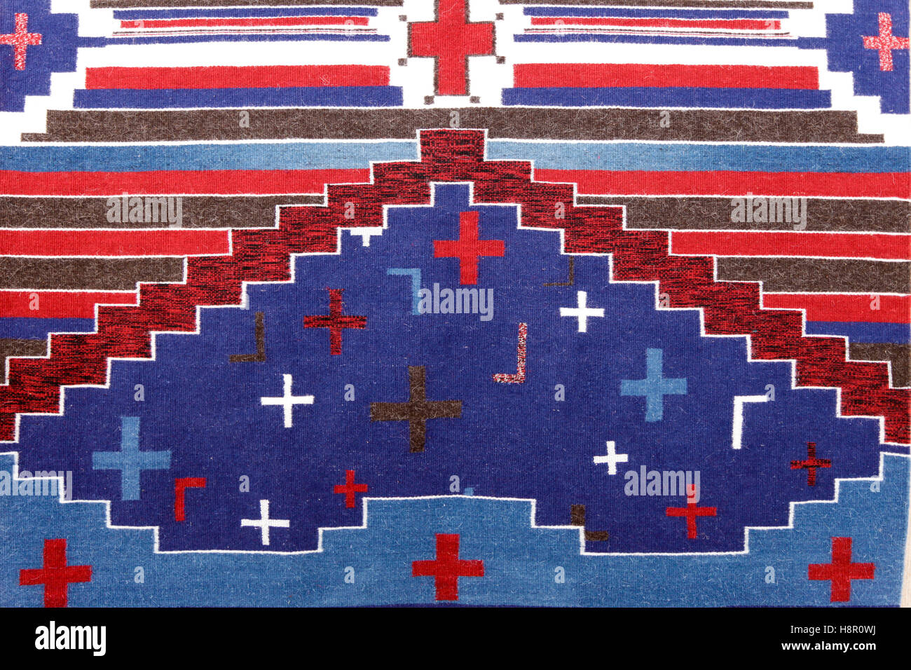 Indische Decke Wolldecke. Santa Fe, New Mexico, USA Stockfoto