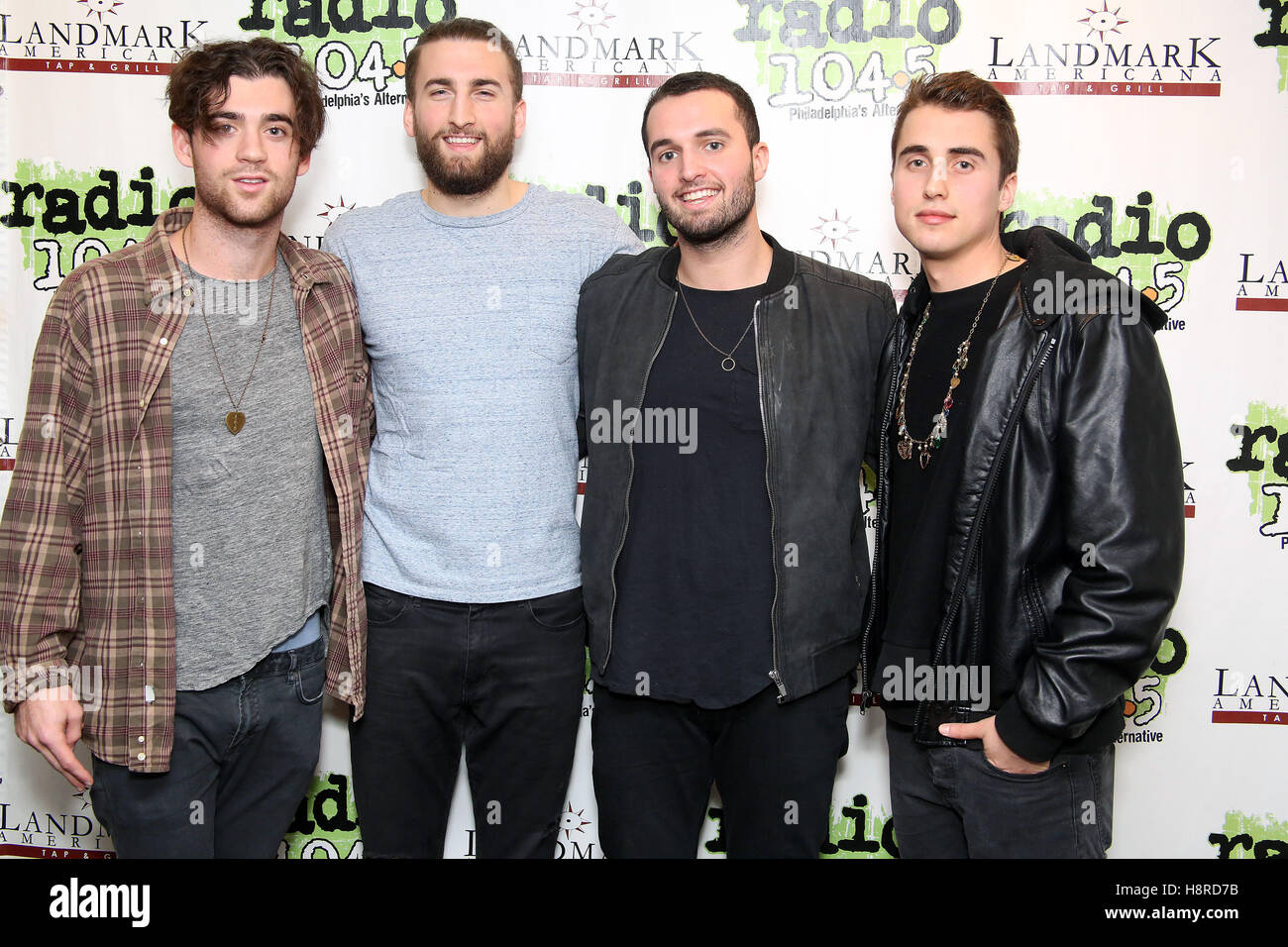 Bala Cynwyd, Pennsylvania, USA. 16. November 2016. Die Heydaze besuchen Sie Radio 104.5 Performance Studio in Bala Cynwyd, Pennsylvania am 16. November 2016 Credit: MediaPunch Inc/Alamy Live News Stockfoto