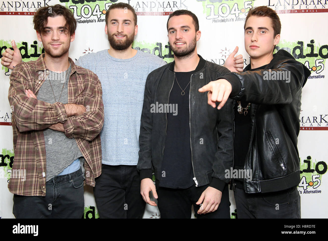 Bala Cynwyd, Pennsylvania, USA. 16. November 2016. Die Heydaze besuchen Sie Radio 104.5 Performance Studio in Bala Cynwyd, Pennsylvania am 16. November 2016 Credit: MediaPunch Inc/Alamy Live News Stockfoto