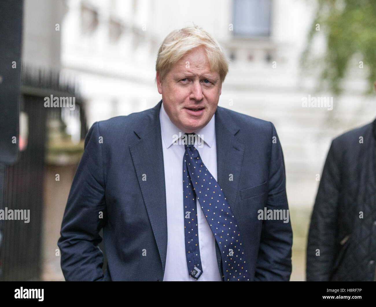 Boris Johnson, Außenminister und MP für Uxbridge und South Ruislip, bei Nummer 10 Downing Street für eine Kabinettssitzung Stockfoto