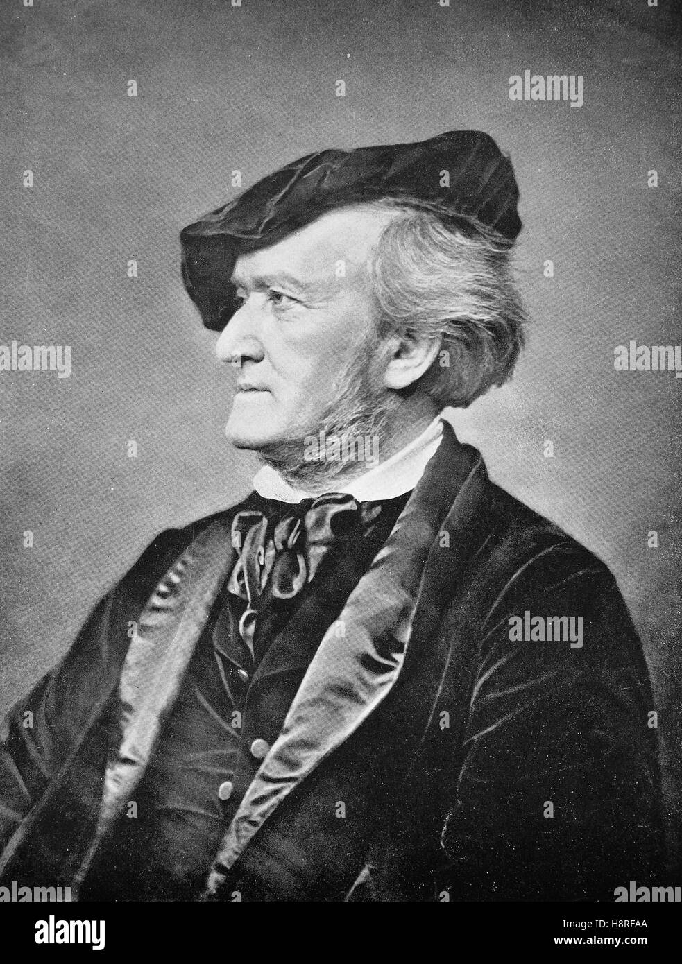 Wilhelm Richard Wagner war ein deutscher Komponist, Theaterdirektor, Polemiker und Dirigent, der in erster Linie bekannt ist für seine Opern Stockfoto