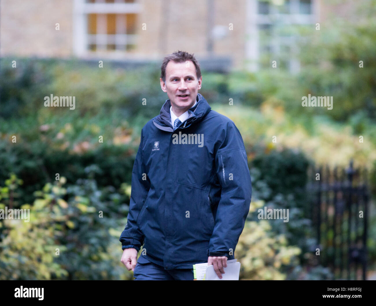 Gesundheitsminister, Jeremy Hunt, kommt in der Downing Street für eine Kabinettssitzung Stockfoto