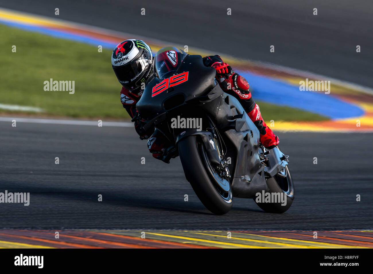 Valencia, Spanien. 15. November 2016. #99 JORGE LORENZO in Valencia MotoGP offiziellen Testtag 1 am Circuit Ricardo Tormo in Valencia, Spanien. Bildnachweis: Jose Breton/Pacific Press/Alamy Live-Nachrichten Stockfoto