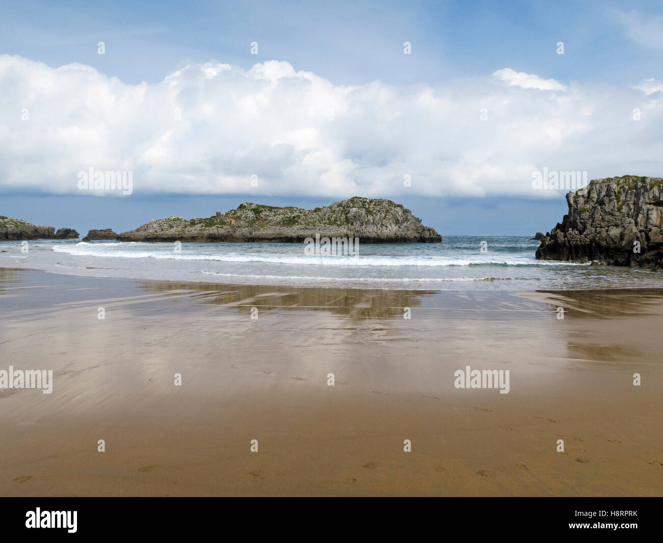 Playa de Noja Beach in Spanien, Europa Stockfoto