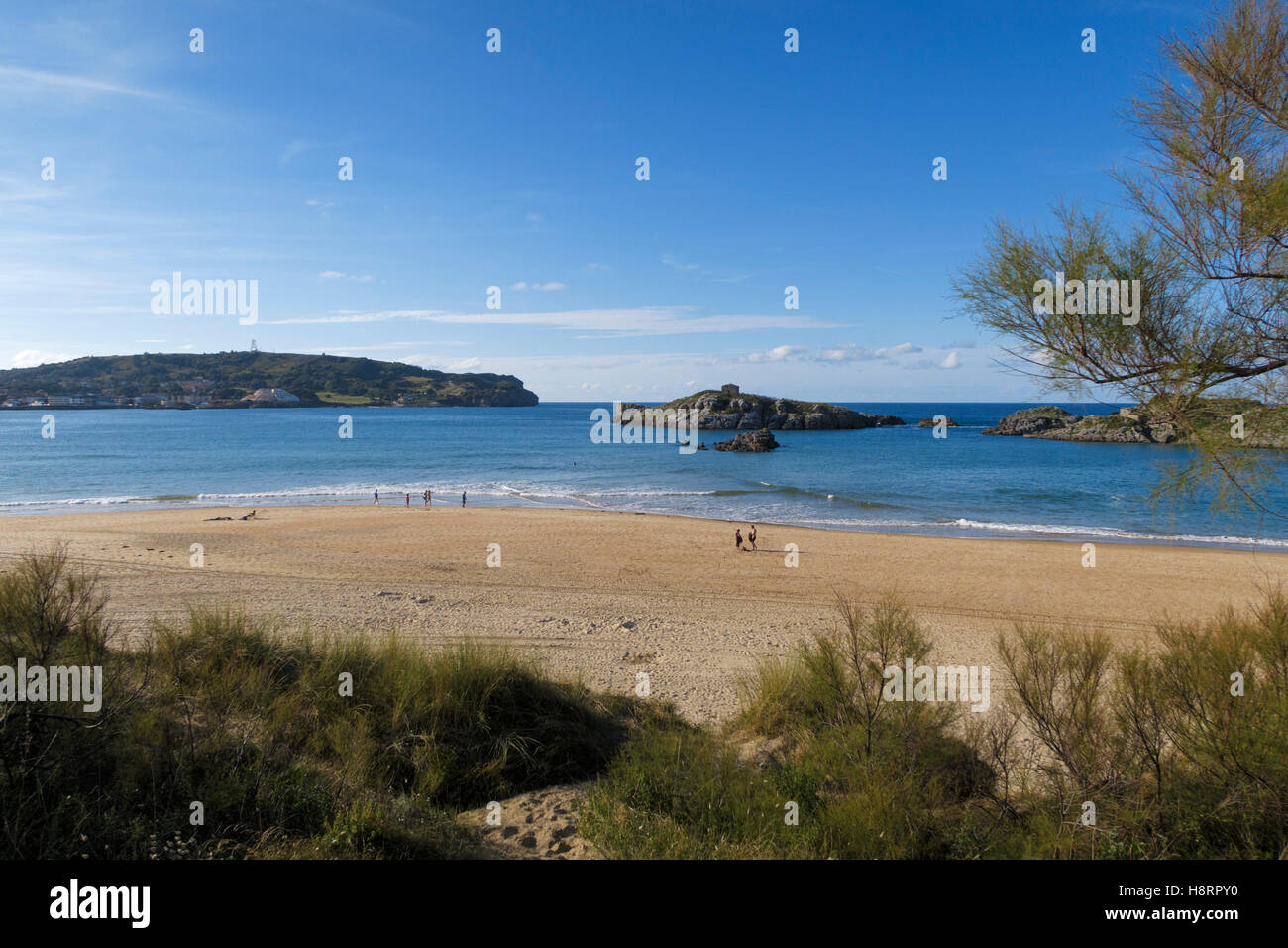 Strand in Santander, Kantabrien, Spanien, Europa Stockfoto