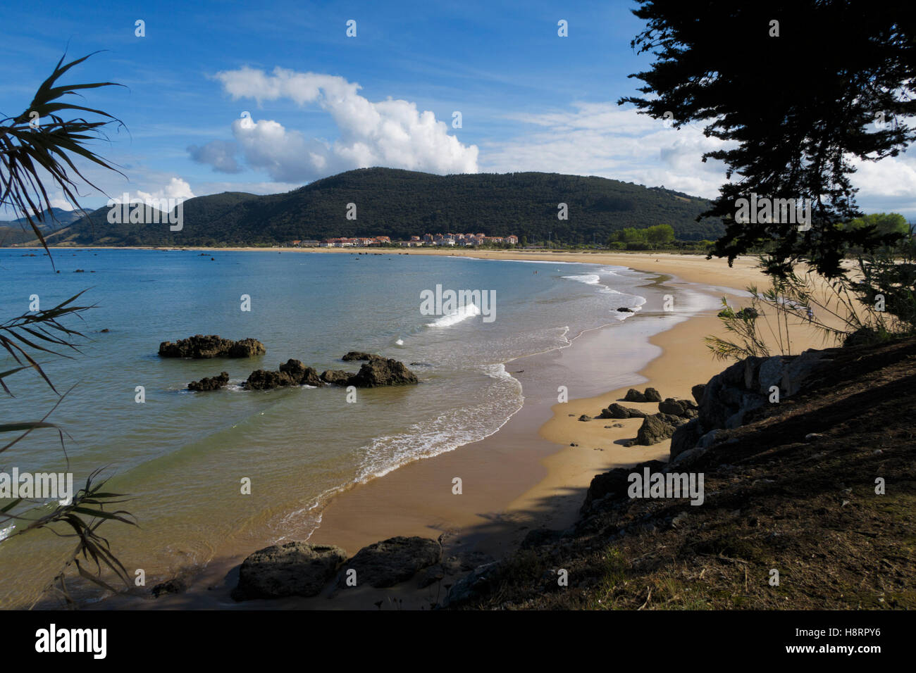 Strand in Santander, Kantabrien, Spanien, Europa Stockfoto