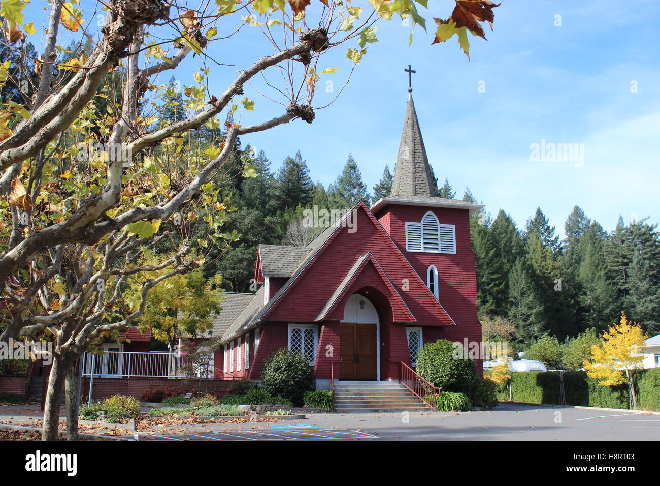 St. Philip der Apostel Kirche, Occidental, Sonoma County, Kalifornien Stockfoto