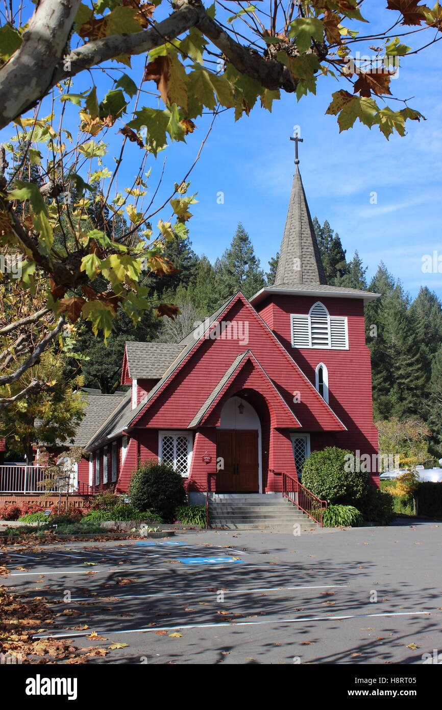 St. Philip der Apostel Kirche, Occidental, Sonoma County, Kalifornien Stockfoto