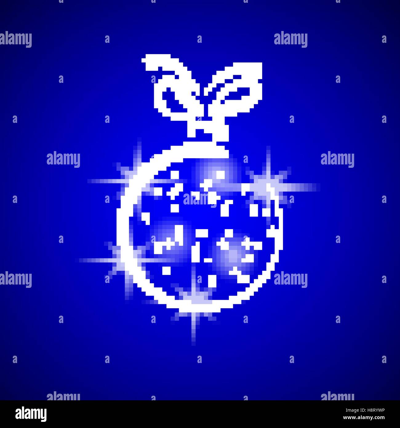 Weihnachts-Dekoration stilisierte Ball. Vektor-Illustration. Stock Vektor