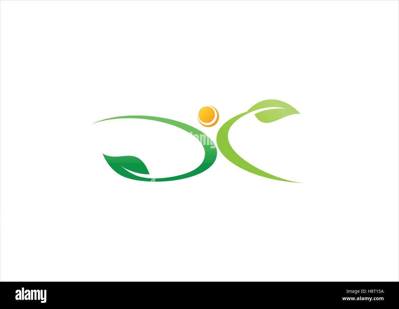 Leute Gesundheit Logo, Natur Pflanze Ökologie Symbol, Personen-Wellness-Symbol-Vektor-design Stock Vektor