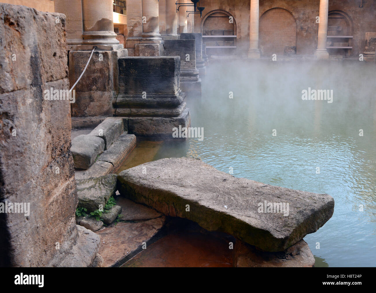 Die römischen Bäder, Bath, Somerset, England Stockfoto