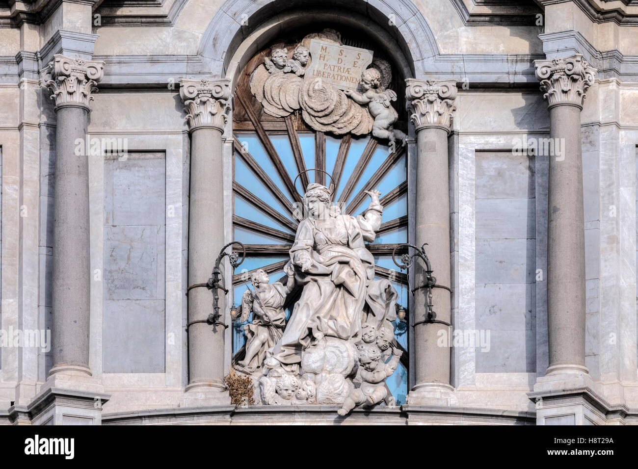 Piazza Duomo, Catania, Sizilien, Italien Stockfoto