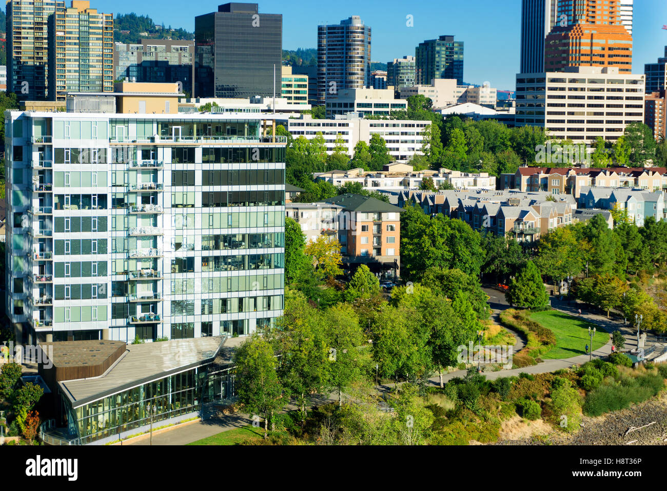 Schöne Aussicht von Portland, Oregon Stockfoto