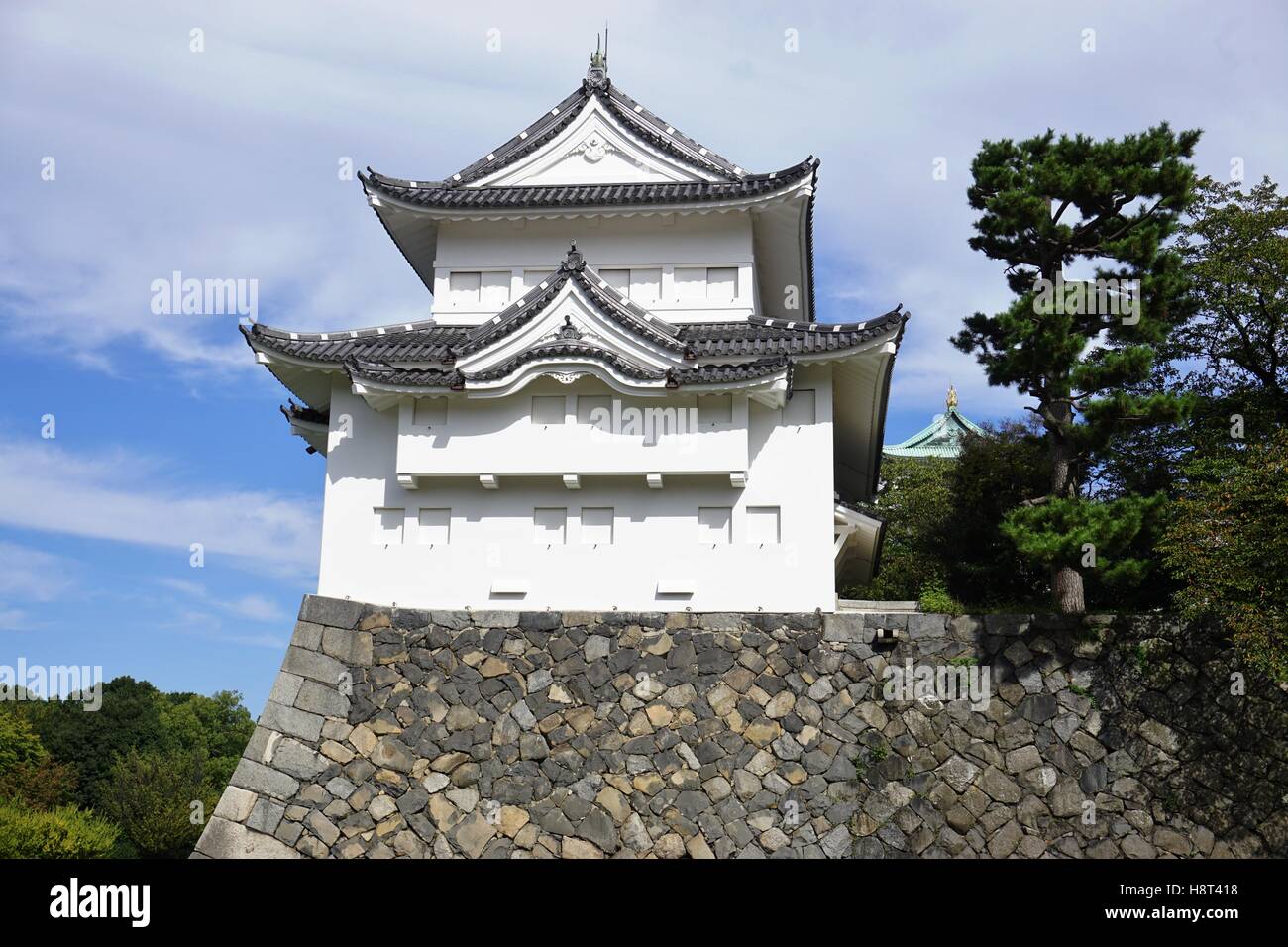Tagesansicht des Schlosses Nagoya in Japan Stockfoto